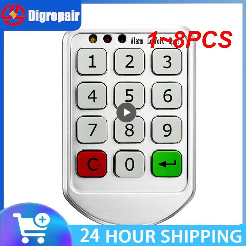 

1~8PCS Intelligent digital password Drawer lock key Electronic cabinet door lock Wardrobe lock Electronic door lock Wire free