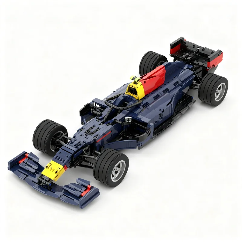 Фото 2466 деталей MOC Racing Hondaed F1 RB16B, детализированная версия, масштаб 1:8, техническая модель, конструктор, игрушка, рождественские подарки, архитектура. №2