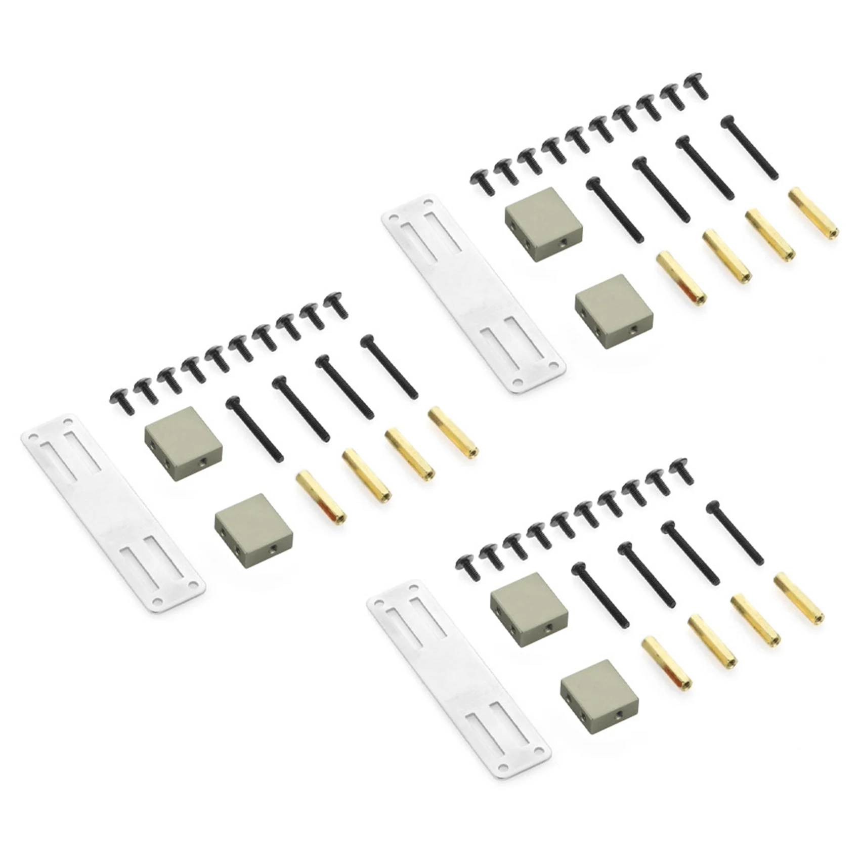 

5X Metal Servo Fixed Mount Bracket Kit For MN D90 D91 D99S MN99S 1/12 RC Truck Car Upgrade Parts Accessories,Titanium