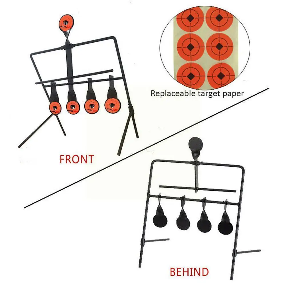 

Targets Automatic Reset Rotating Gun Rifle Shooting Metal Targets For Outdoor Hunting Shooting Practice/playing R5k5