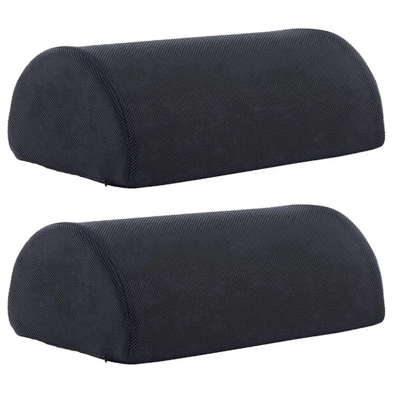 

2X эргономичная подушка для ног, опора для ног под столом, стул для ног, подушка из пеноматериала для массажа и подножки (сетчатая ткань)