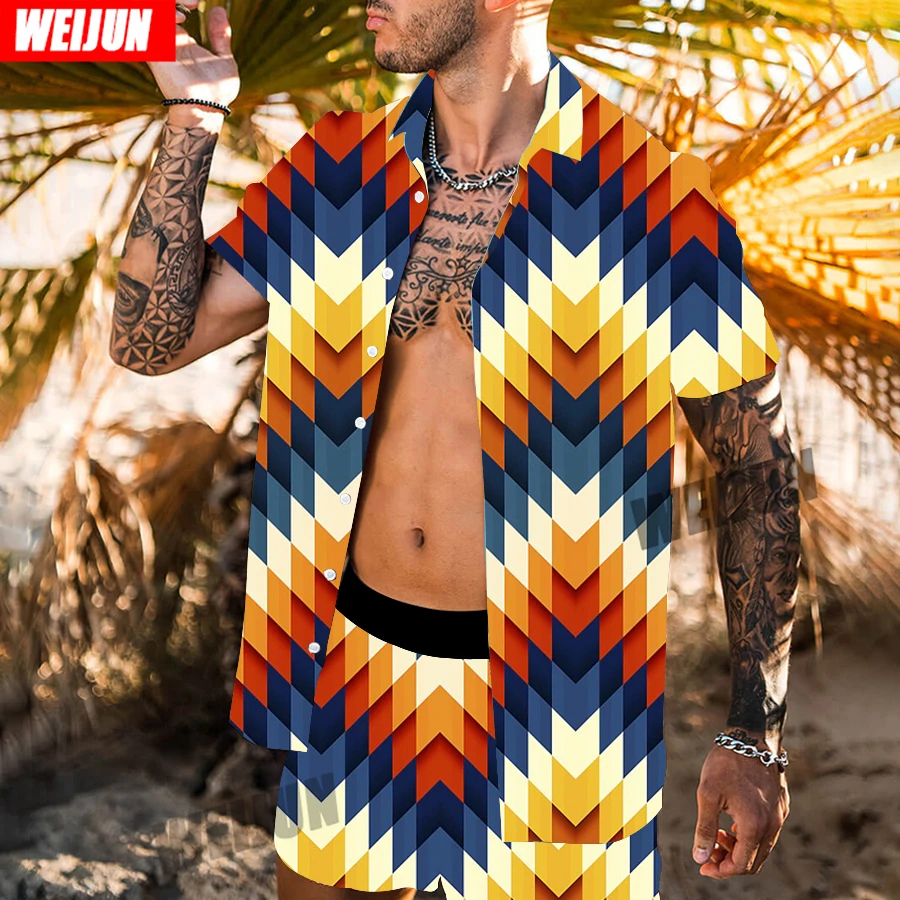 

Популярные летние мужские рубашки в европейском и американском стиле, мужские и женские рубашки с лацканами и 3d-цифровой печатью, одежда 2022