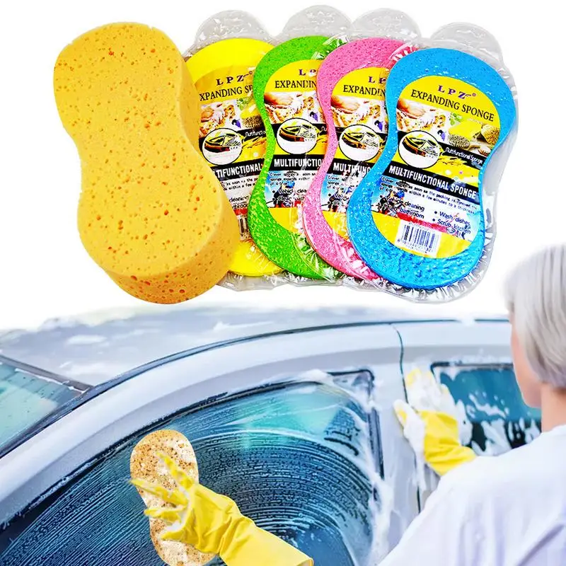 

Cleaning Sponge Handy Compressed Sponges Abrasion-proof Durable Compressed Sponges Strong Water Absorption Capacity Lightweight