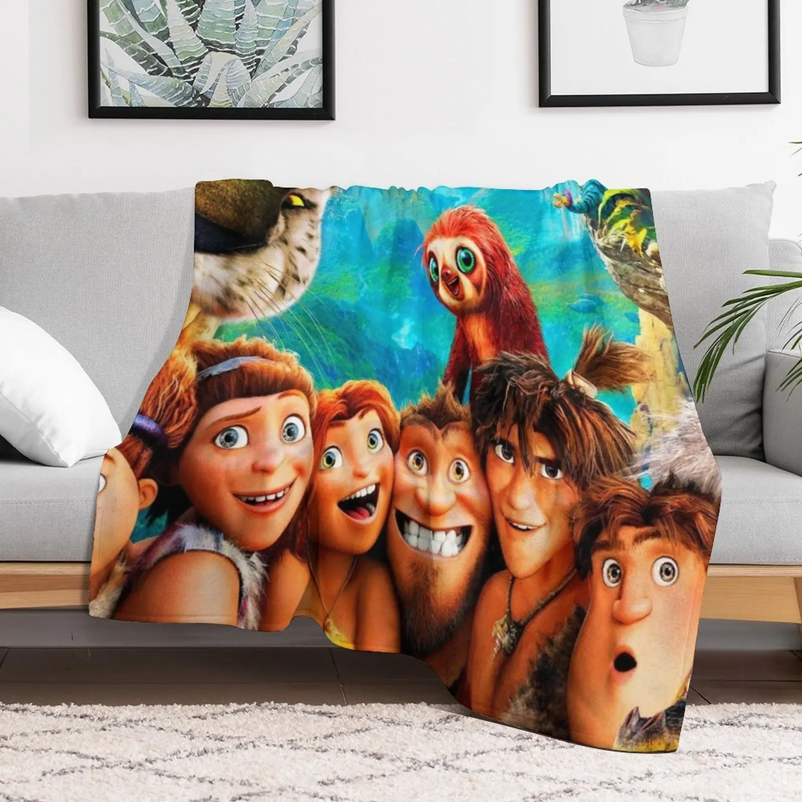 Подарок Croods для детей мультфильмы гигантские одеяла 3-12 лет и взрослых