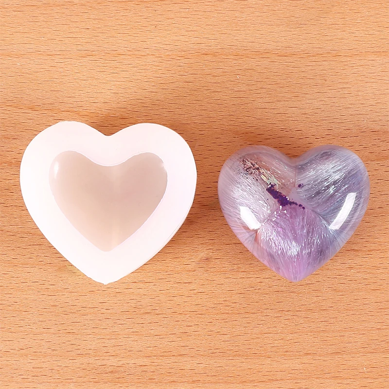 

3D Heart Shape Candle Moulds Design Silicone Mold For DIY Crystal UV Epoxy Resin Soap Candle Molds Soap Making Handmade Decor