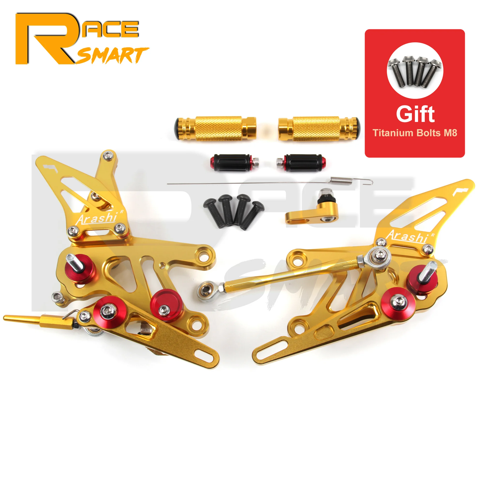 

Мотоцикл с ЧПУ Регулируемая Задняя подставка для ног Peg для APRILIA RSV4 фабрика APRC ABS RSV4 2013-2016 SBK SE 2014 2015