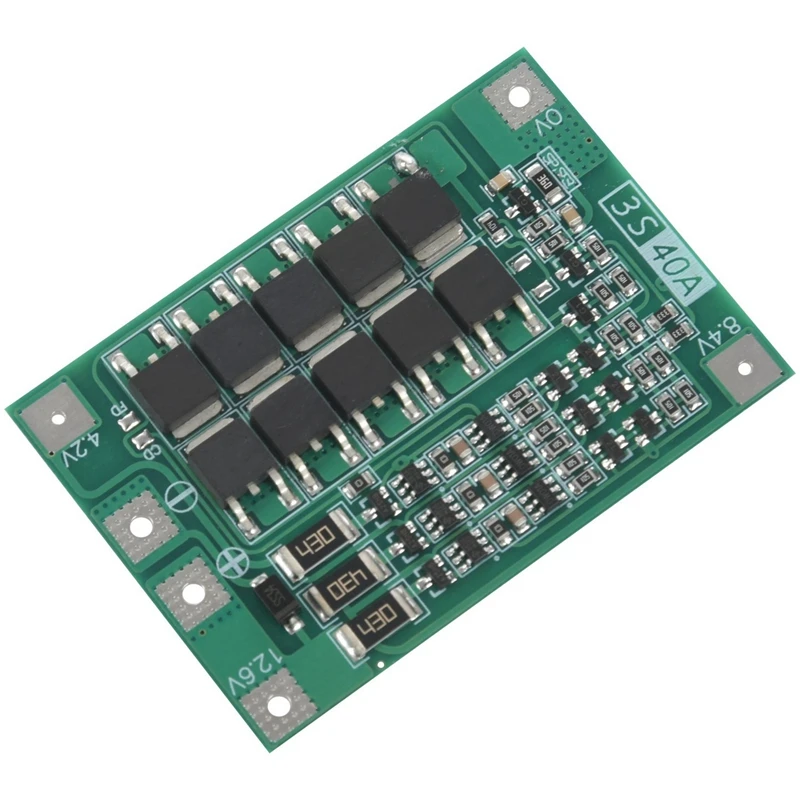 

10X 3S 40A для отвертки 12 в Li-Ion 18650 Bms Pcm Защитная плата батареи Bms Pcm с балансирующим аккумулятором Liion