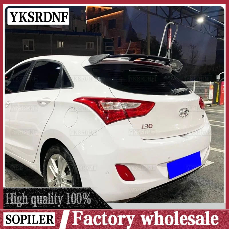 

Подходит для Hyundai I30 2013-2016, спойлер из АБС-пластика, углеродного волокна, вид хэтчбека, внедорожника, крыши, заднего крыла, кузова, аксессуары