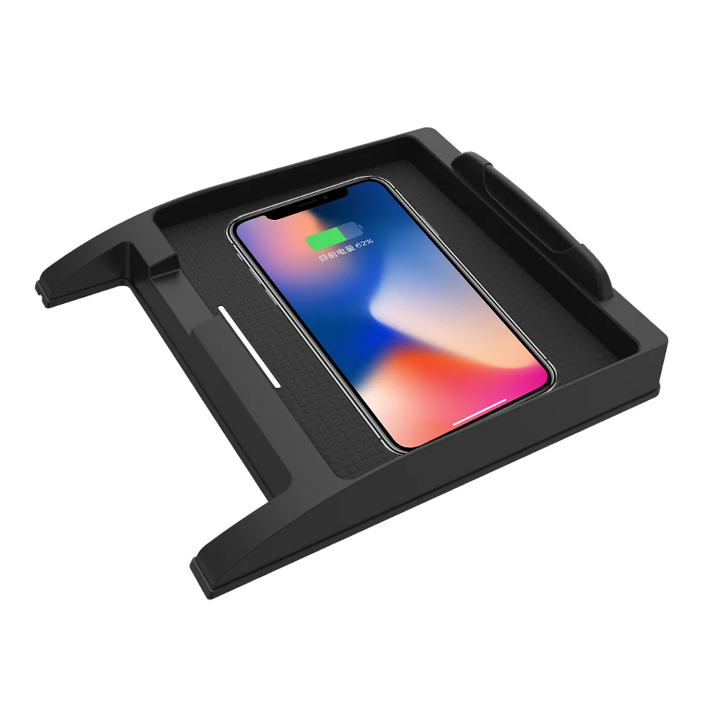 

Aotsr QI Wireless Car Charger For Range Rover Vogue 2014 2015 2016 2017 Intelligent Infrared Fast Wireless Charging Phone Holder
