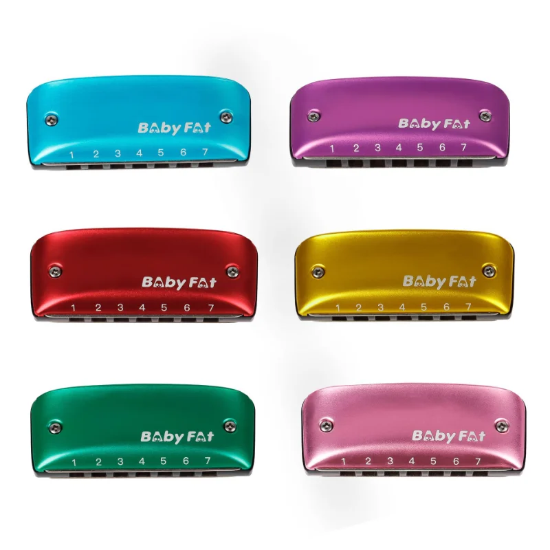 

BabyFat 7 Hole Blues Harmonica Standard Paddy Country Minor Tuning Key of C D F G A Bb