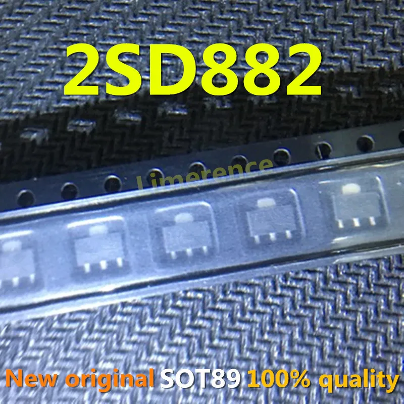 

100PCS D882 SOT89 2SD882 SOT-89 30V/3A/30W 882 SMD New and Original IC Chipset