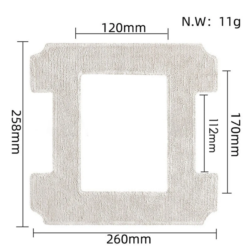 9 шт. аксессуары для швабры Ecovacs Winbot W1/W1 Pro пылесос окон робот моющаяся и