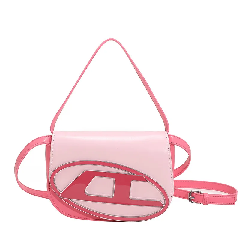 Xiuya Half Moon Trendyol Women Shoulder Bags Pink Simple Design Stylish Underarm Bag 2022 New High Quality Handbags Purse images - 6