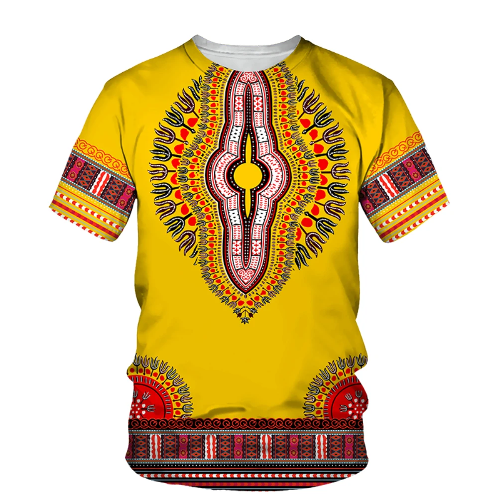 

African Aboriginal Men's and Women's T-shirts, Big Boys' Fashion, Hip-hop, Women's Summer Vintage Top Camisss De Mujer De Moda