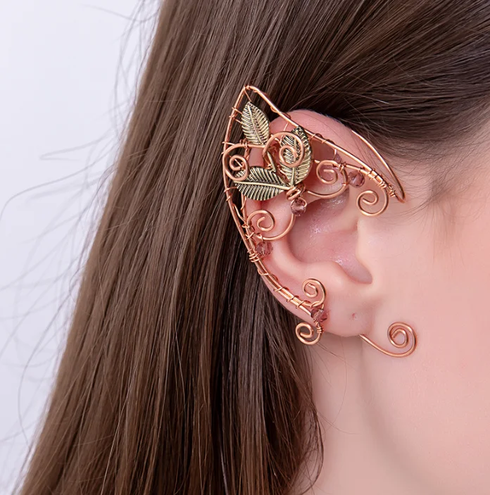 Witch Elf Ear Cuffs Fairy Elven Earrings for Women Pagan Ear Clip Jewelry Gift(1pc)