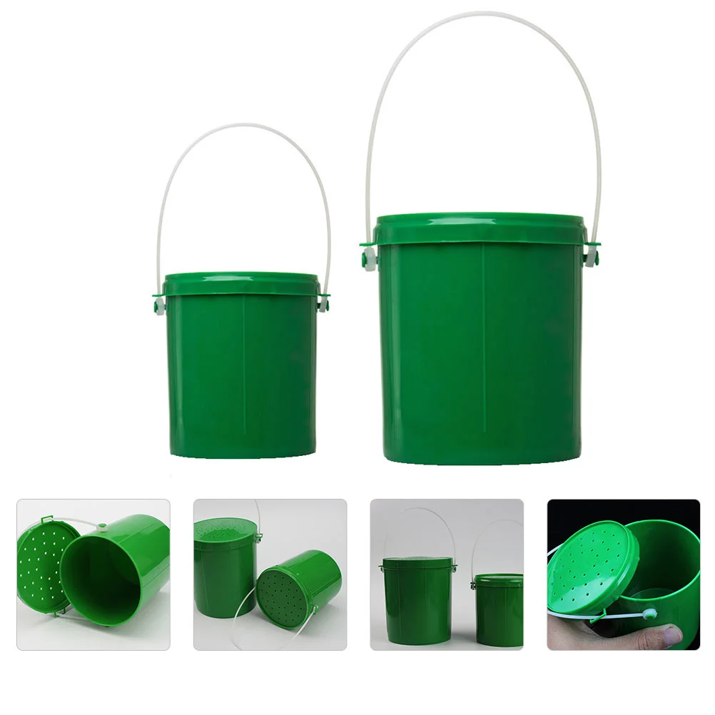 

2pcs Worm Bait Holder Bait Storage Box Fishing Accessories Boxes Storage Containers Breathable Live Earthworm Maggot Worm