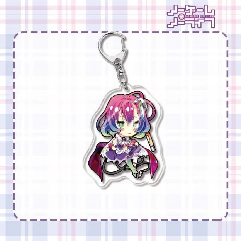 Аниме NO GAME LIFE милые фигурки Сора Широ Хацуз Изуна акриловые брелки для косплея