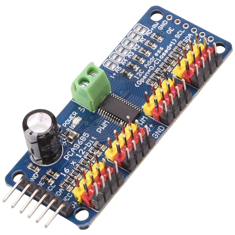 16 канальный 12-битный PWM-драйвер серводвигателя PCA9685 модуль I2C IIC для Arduino Raspberry Pi 2