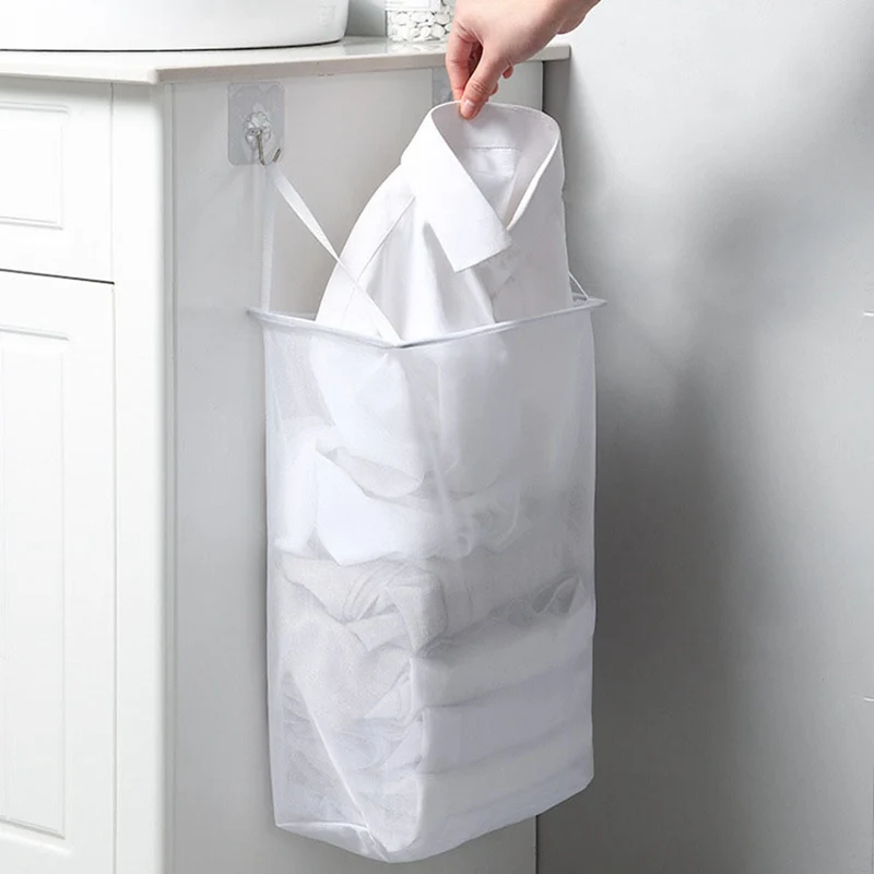 

Household Wall Mounted Laundry Basket Dirty Laundry Hamper Collapsible Kids Toys Sorter Organizers Clothes Storage Basket