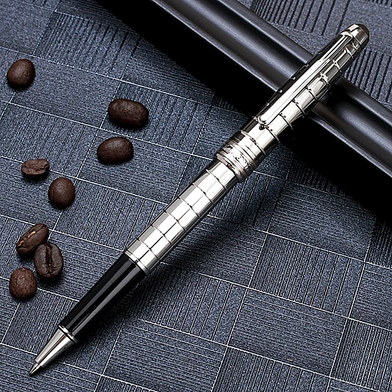 

Ручка MB 163 черная каучуковая и металлическая, Шариковая авторучка LMP, авторучки для письма, офисные и школьные канцелярские принадлежности ...