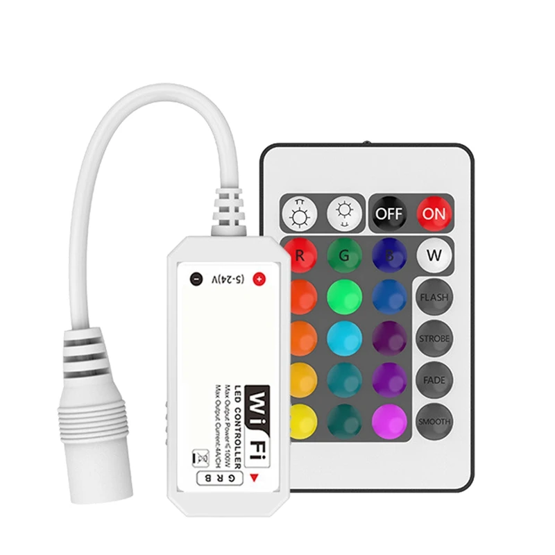 

16Million Colors Wifi RGB / RGBW LED Controller Smartphone Control Music And Timer Home Mini Wifi LED RGB Controller
