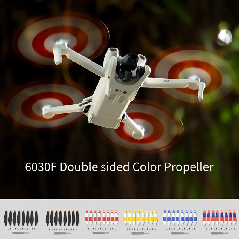 8 шт. 6030F компактный и малошумный винт для DJI Mini 3 Red