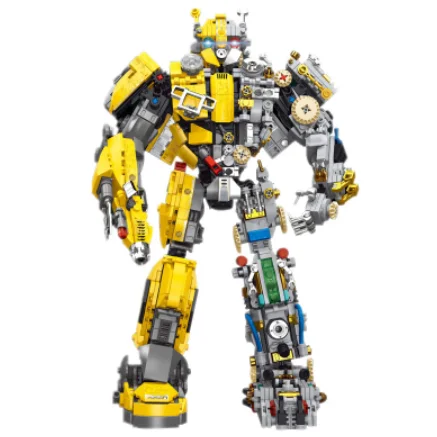 

Серия трансформеров, голубые/желтые герои, Optimus Prime Bumblebee, строительные блоки, сборные кирпичи, игрушки для детей, рождественские подарки