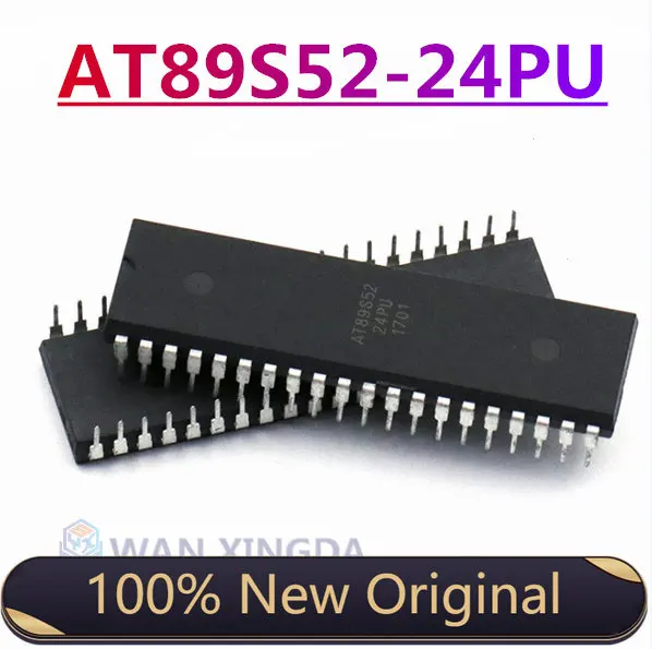 Совершенно новый оригинальный AT89S52-24PU микрокомпьютер чип DIP-40 IC