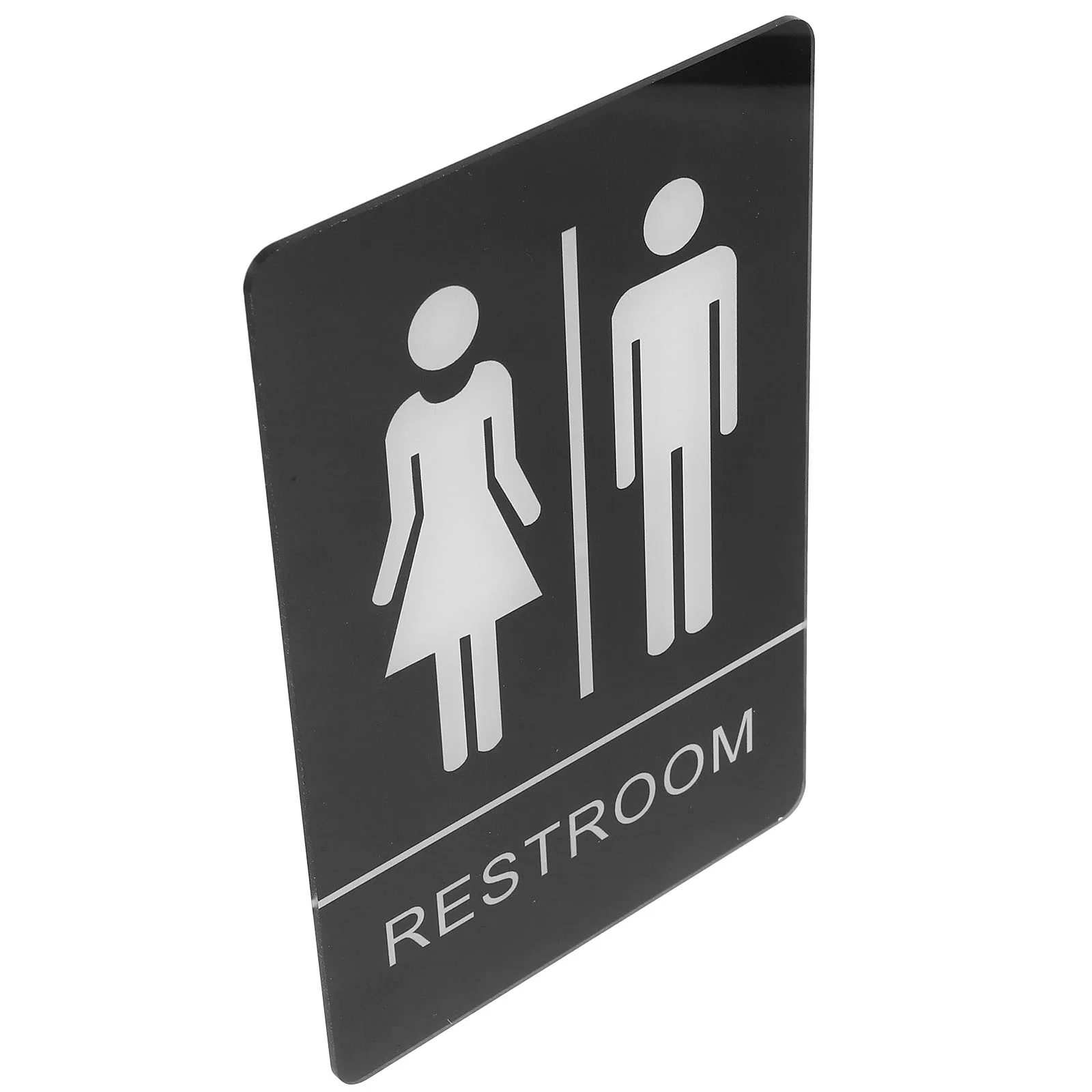 

Tips Restaurant Bathroom Sign Restroom Signs Business Unisex Toilet Public Braille Home