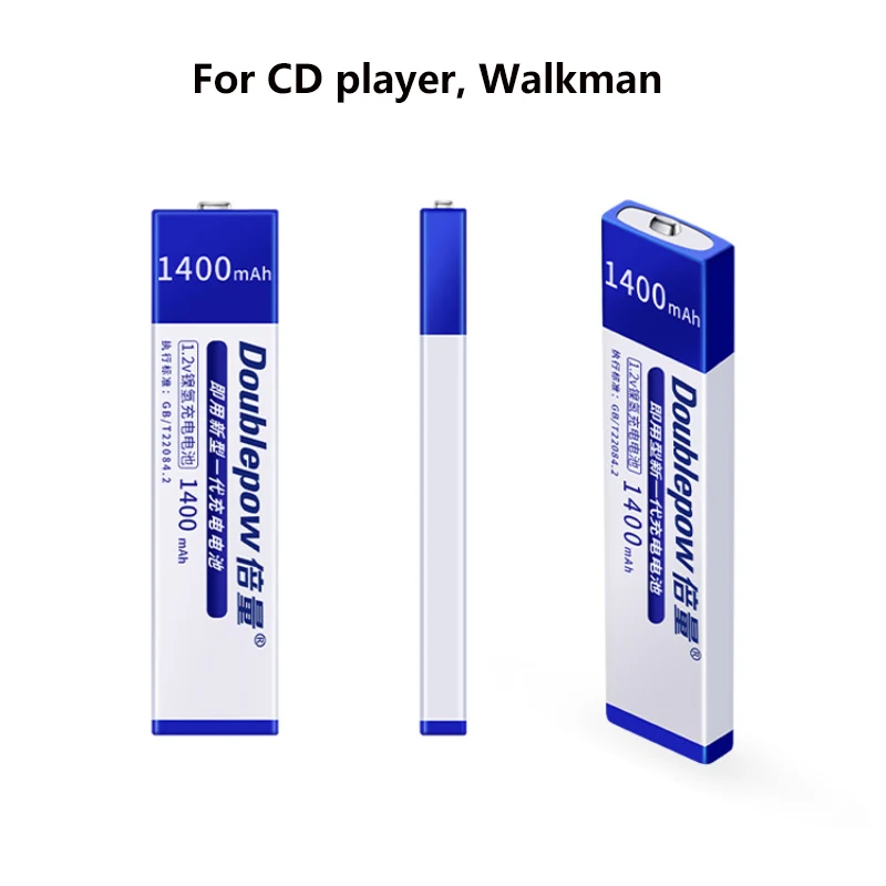 Фото 10 шт. NiMH-аккумуляторы 1.2V 1400mAh 7/5F6 для Sony Walkman CD MD Player, сменные батареи №2