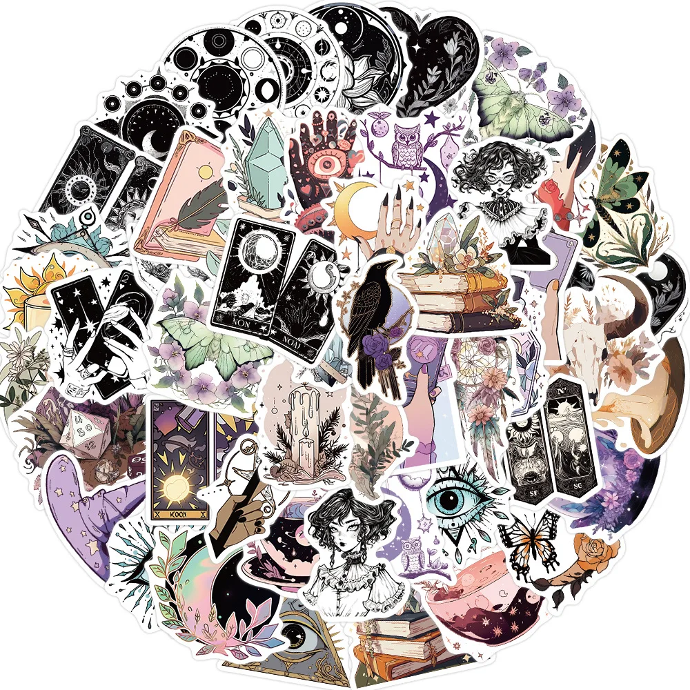 50 шт., водонепроницаемые виниловые наклейки для бутылки с водой ...