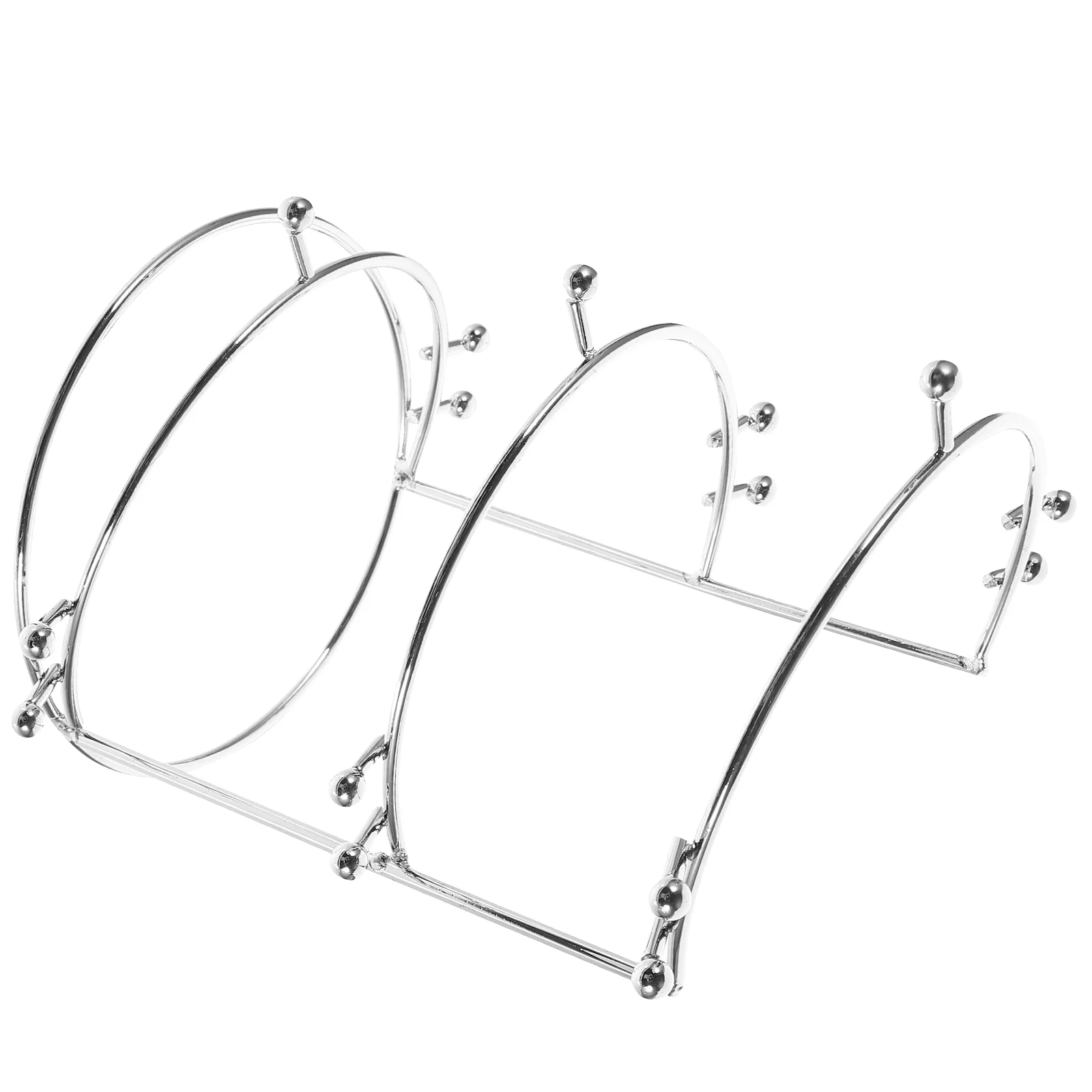 

Womens Gift Headband Holder Display Rack Home Presents Storage For Crown Three-tier Crowns Stand Metal