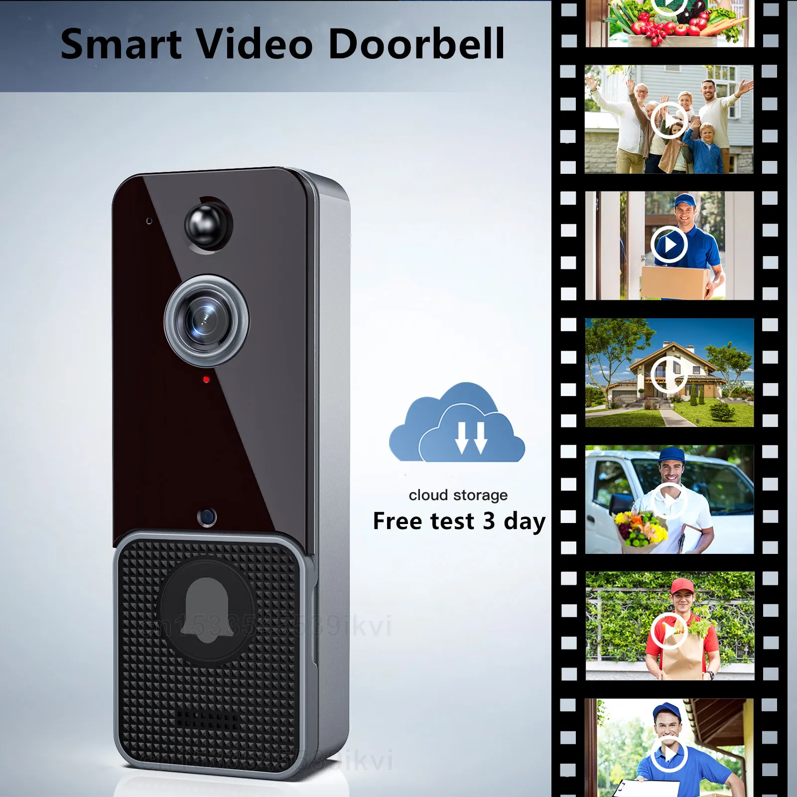 

2023 T6 Smart Wireless Video Doorbell Digital Visual Intercom WIFI Door Bell Waterproof Electronic Doorman Home Security Camera