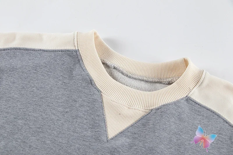 Свитшот для мужчин и женщин хлопковый Повседневный пуловер с круглым вырезом