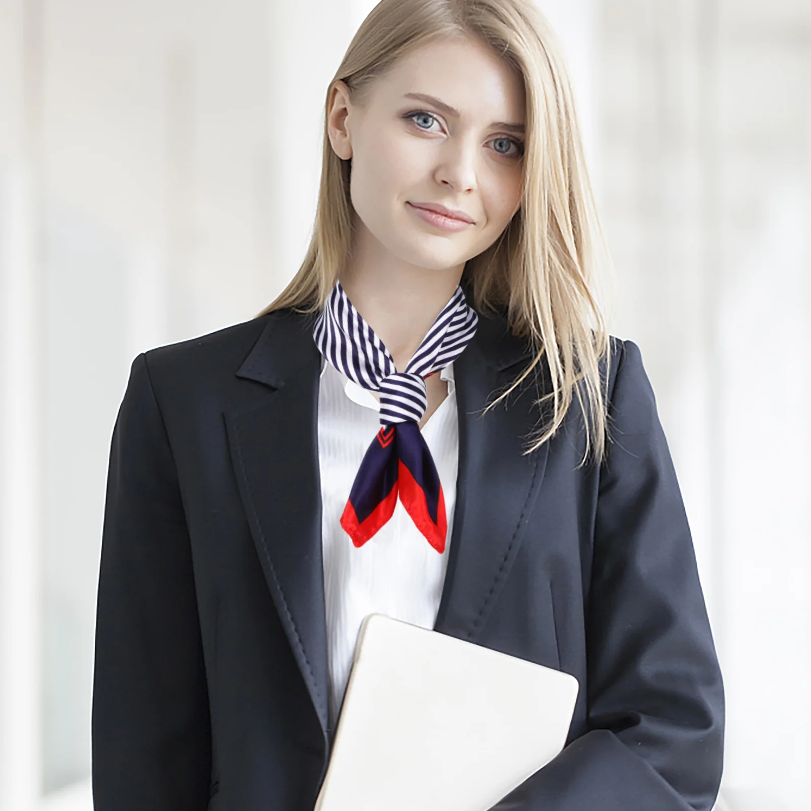 4-х шт. деловой наряд маленький шарф женский шейный платок шелковый узор для волос