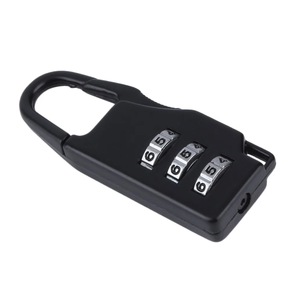 

New arrival 1pcs Security 3 Combination Travel Suitcase Luggage Bag Code Lock Zipper Padlock hot