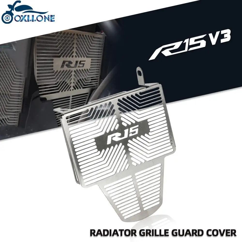 

Для YAMAHA YZF R15 V3 YZFR 15 V3.0 2017 2018 2019 2021 аксессуары для мотоциклов решетка радиатора из нержавеющей стали защитная крышка