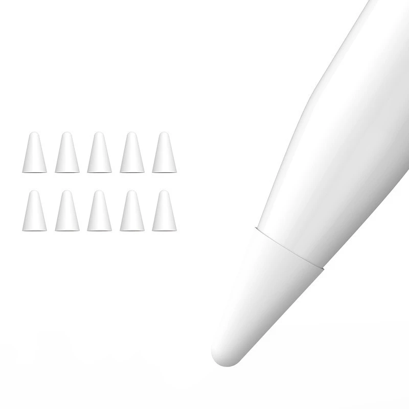 

10 шт. силиконовый сменный наконечник чехол Защитный чехол для Apple Pencil 1-й 2-й сенсорный Стилус Чехол