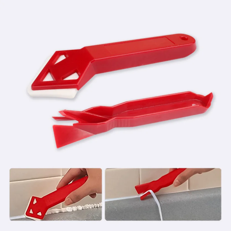 

2pcs/set Pratical Handmade Internal Angle Floor Gap Glue Removal Tool Tile Surface Glue Residual Clean Shovel Scraper Caulk Tool