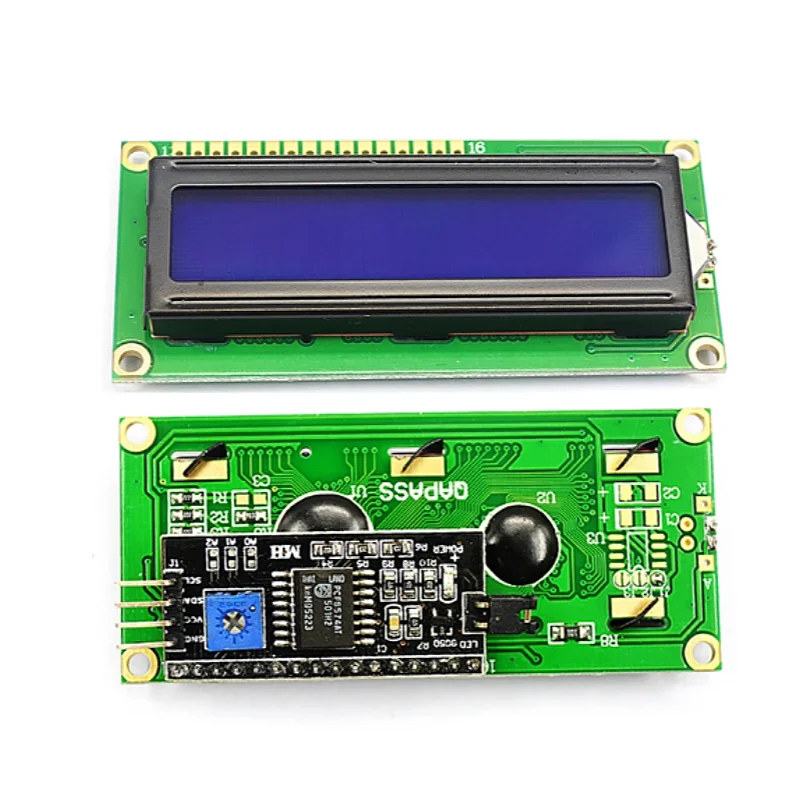 IIC/I2C 1602 Модуль ЖКД синий экран желтый и зеленый LCD1602A за модулем