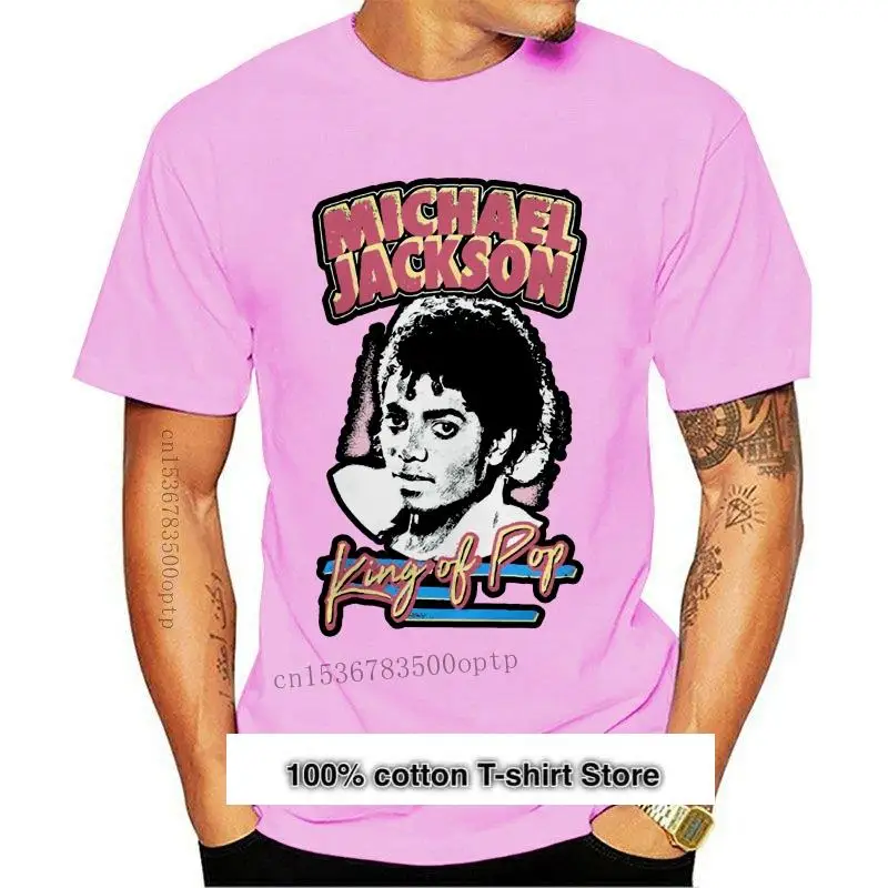 Camiseta de Michael Jackson King Of Pop para hombre y mujer, camisa...