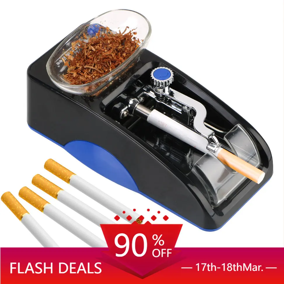 Injector Maker Electric Automatic Smoking Accessories Cigarette Rolling Machine Tobacco Roller DIY EU US Plug Smoking Tool