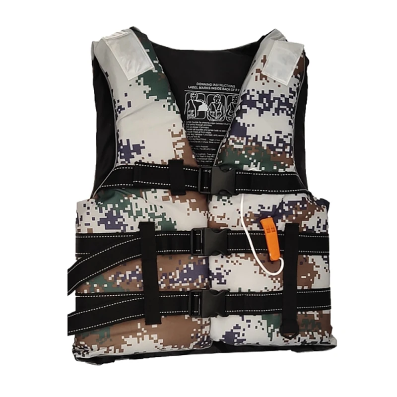 

Daiseanuo морской Камуфляжный спасательный жилет, каяк, плавающие аварийные средства для безопасности для взрослых 90 кг