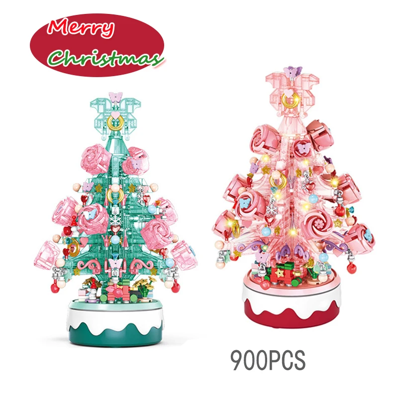 Креативный набор рождественских строительных игрушек хрустальная