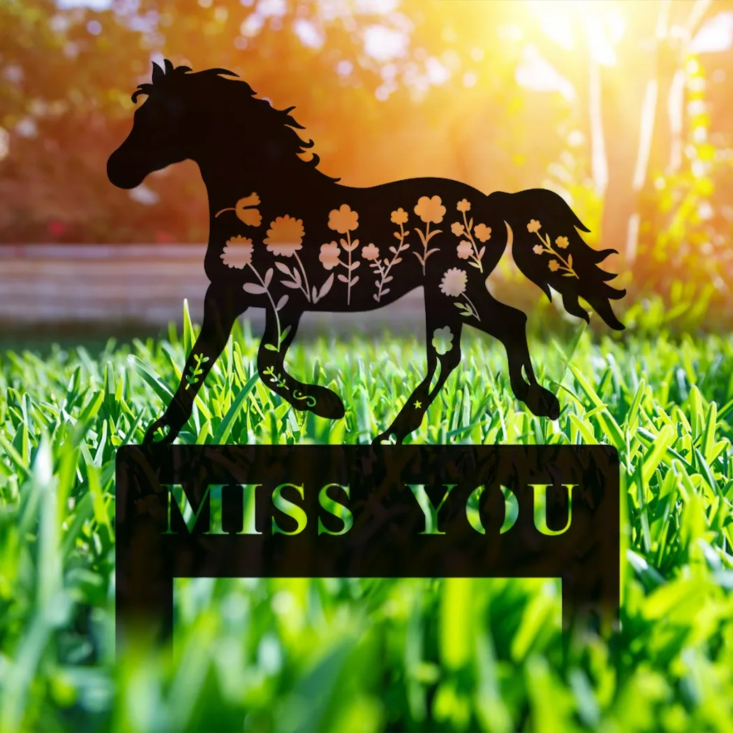 Металлический Мемориальный Маркер Для Лошади Садовый Кол Подарок Любителей