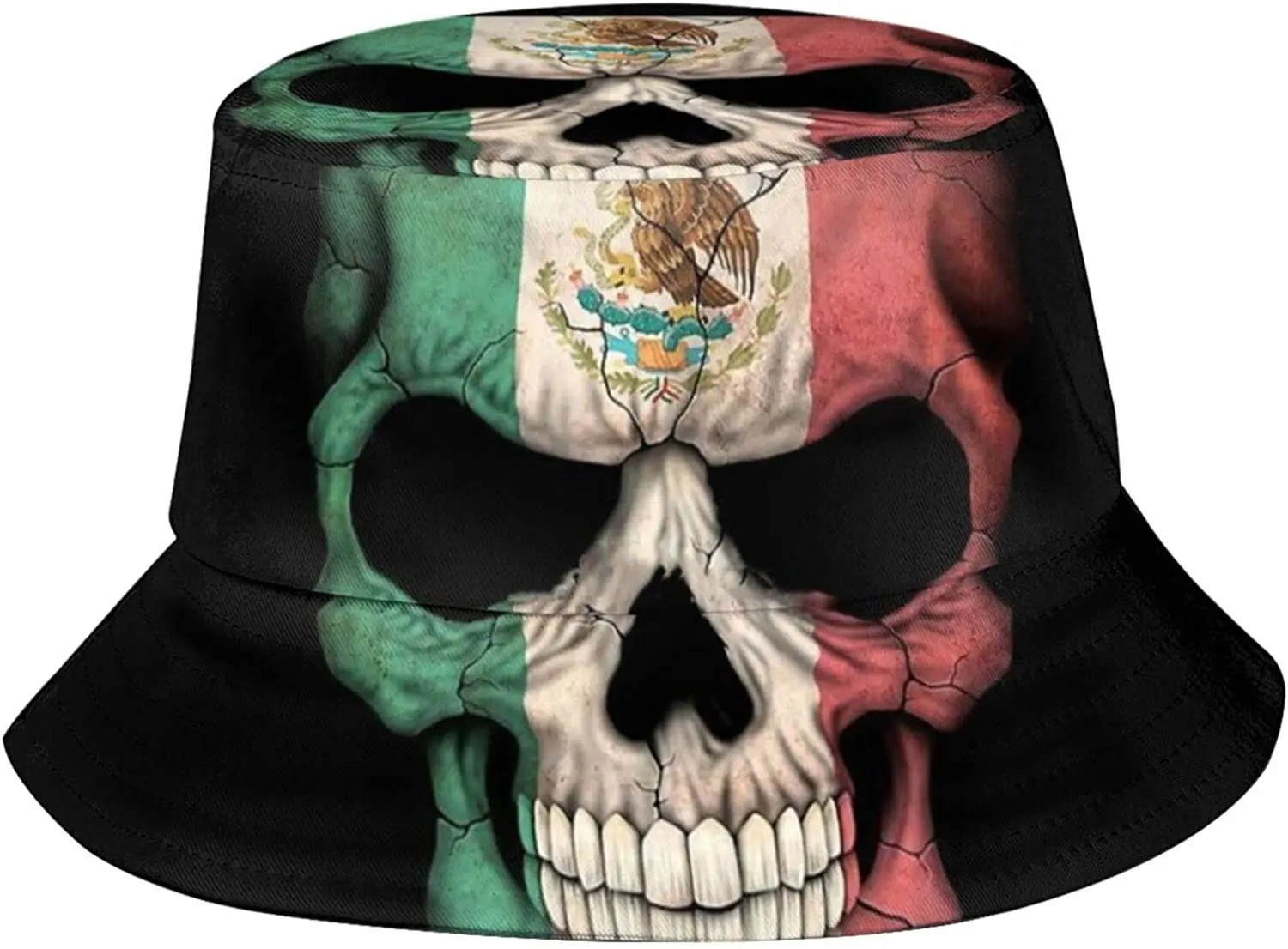 

Mexico Bucket Hat Mexico Flag Fisherman Hat Summer Sun Hat Wide Brim Hat for Women Men