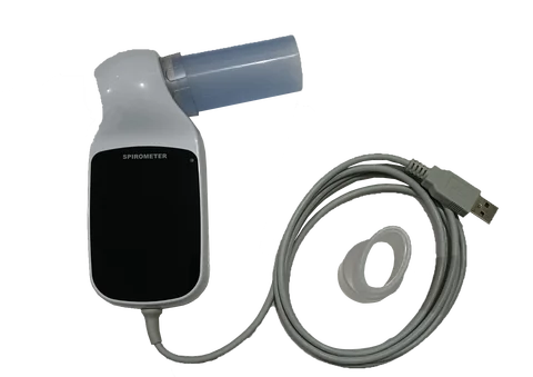 Цифровой спирометр, Спирометр для диагностики дыхания легких, Спирометр с Bluetooth/USB/ПК, функция мониторинга программного обеспечения
