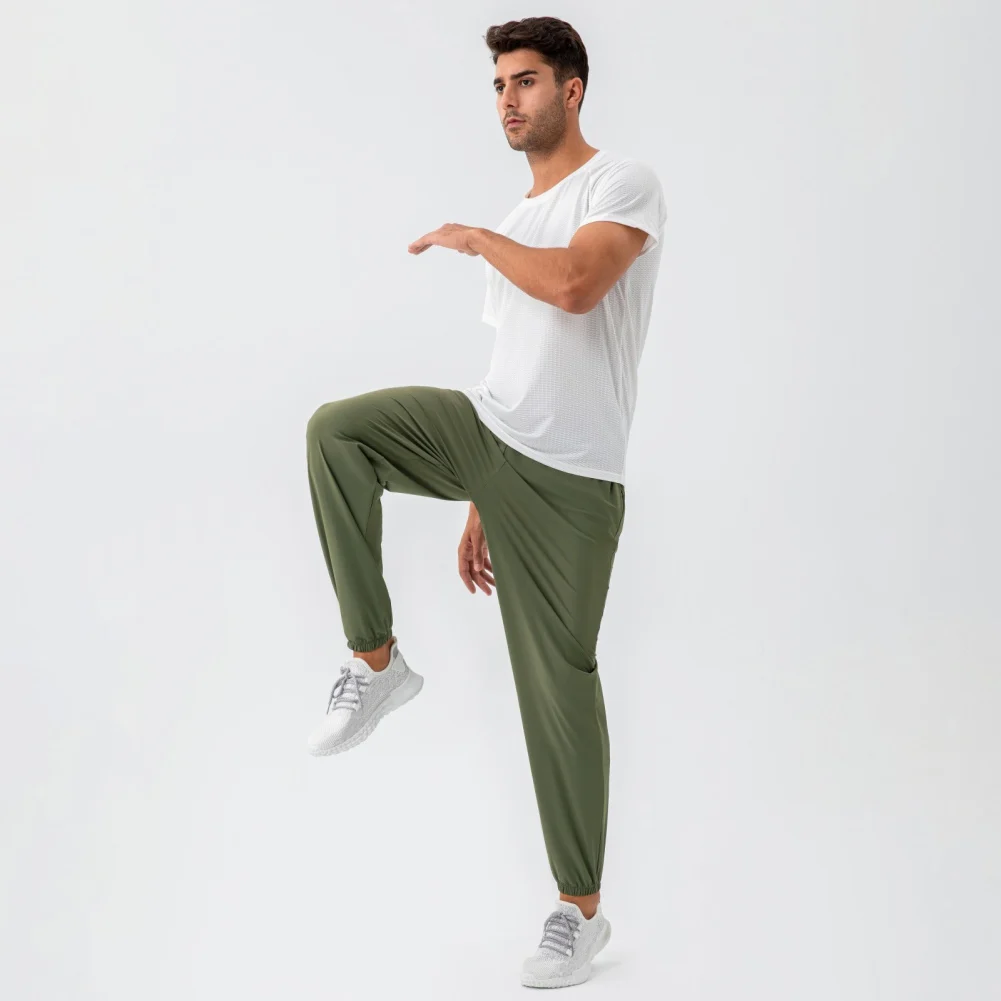 

Men Sports Running Pants Athletic Football Sweatpants Sport Trousers Male Jogging Elastic Training Sportswear Quick Dry Trousers