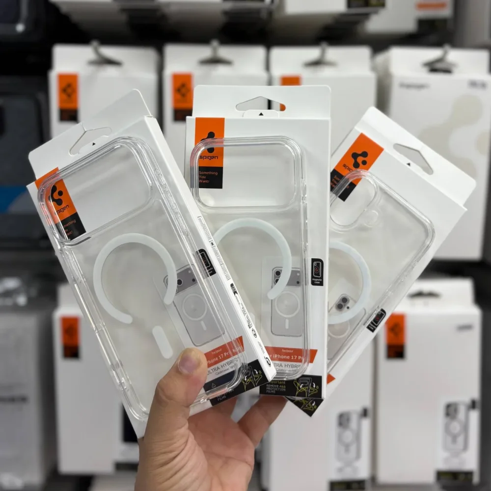 Прозрачный магнитный чехол Spigen Ultra Hybrid PC для iPhone 18 17 Pro Max 16Plus 15 14 13 12 18Pro, чехол для беспроводной зарядки Magsafe (art.: 3920dc74a5bc1) - 3920dc74a5bc1