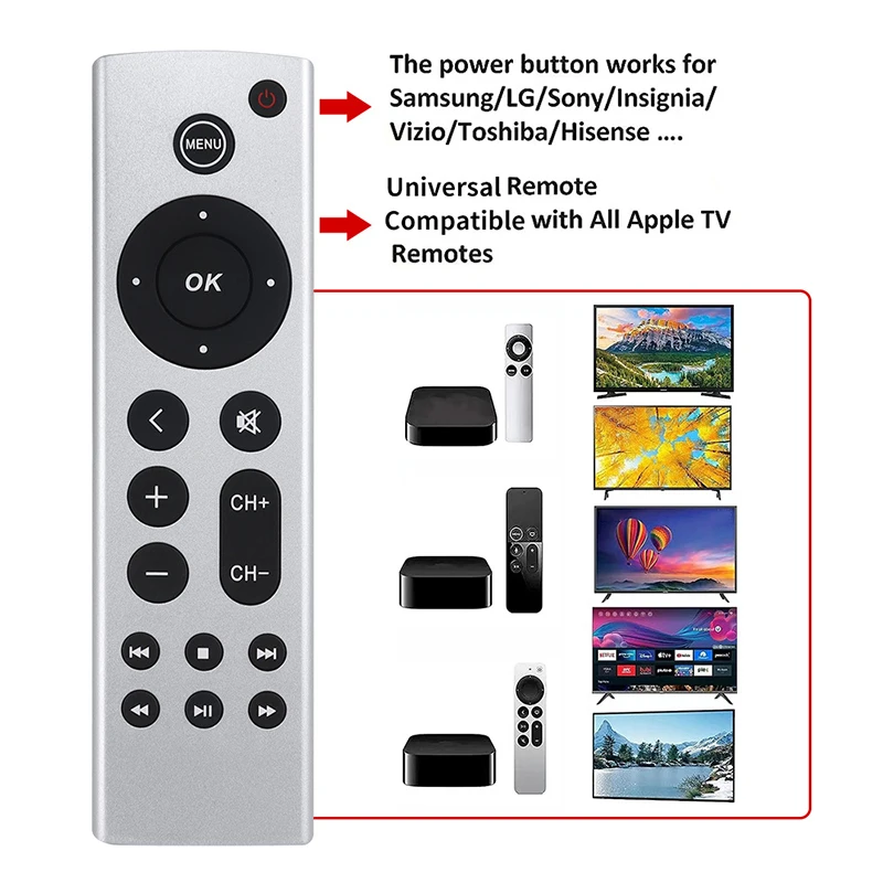 Универсальный пульт дистанционного управления для Apple TV 4K/HD A2169 A1842 A1625 A1427